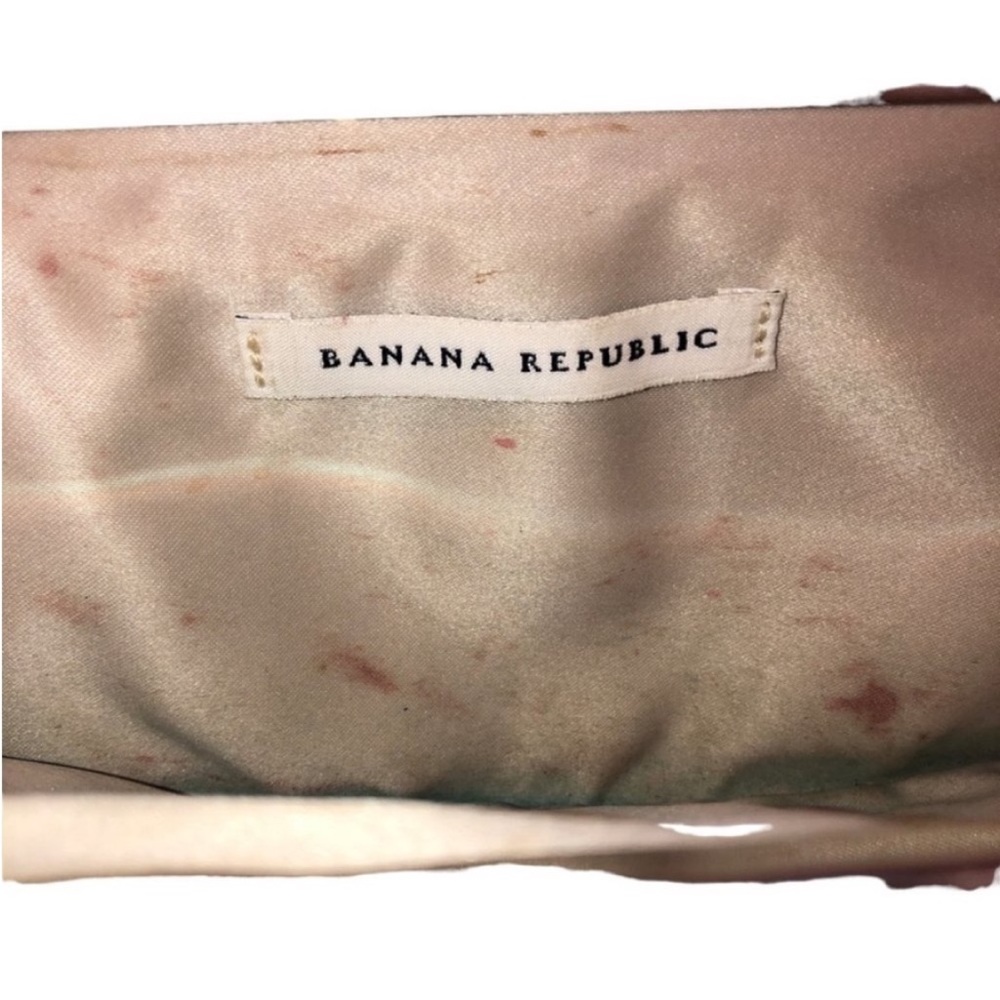 Banana Republic ivory brown python snakeskin clut… - image 5